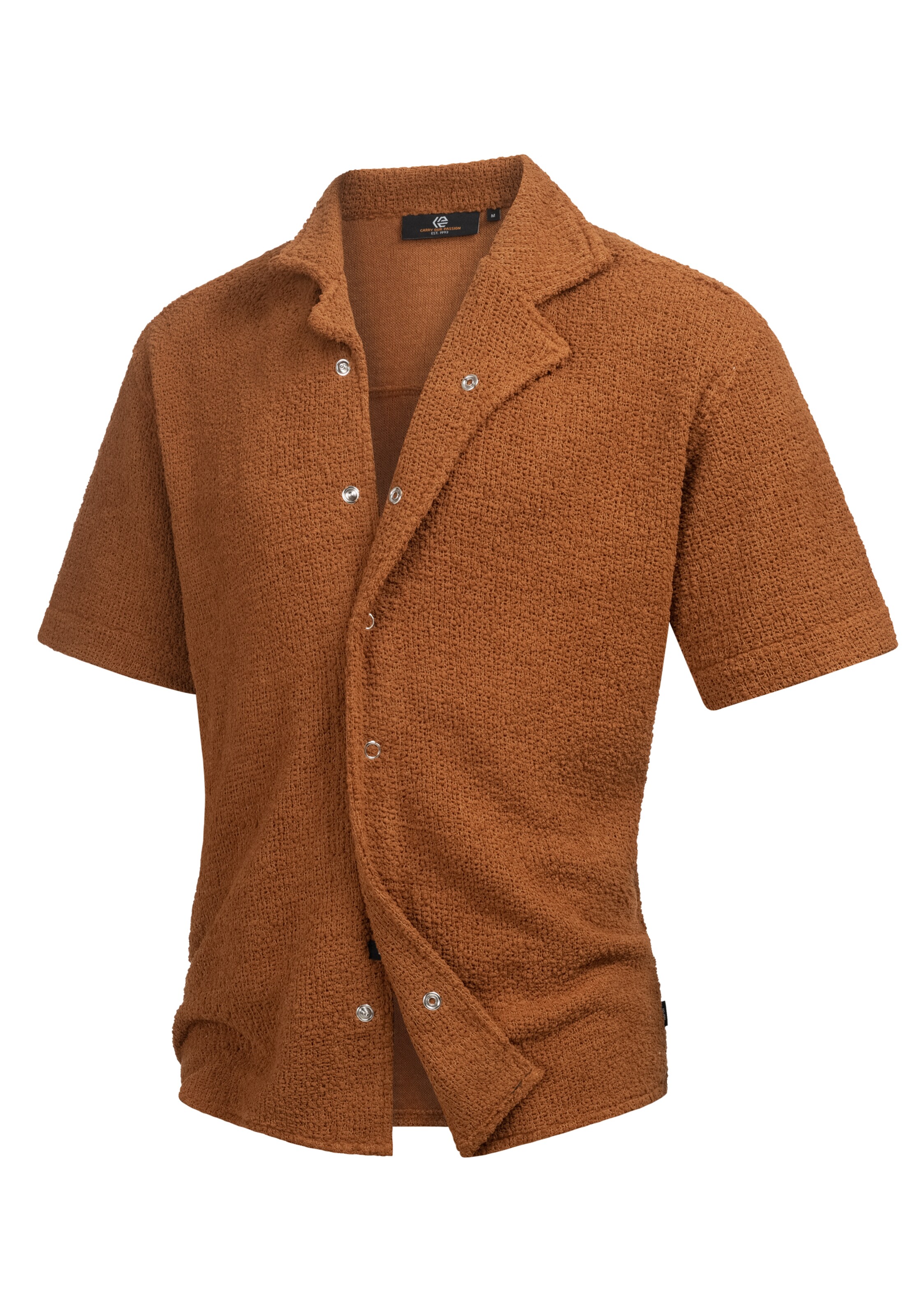 INDICODE JEANS Overhemd 'Raney' in Bruin: voorkant