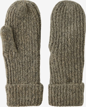 PIECES Mittens 'PYRON' in Grey: front