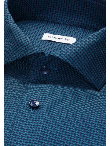 Coupe regular Chemise business 'Classic Essentials' SEIDENSTICKER en bleu