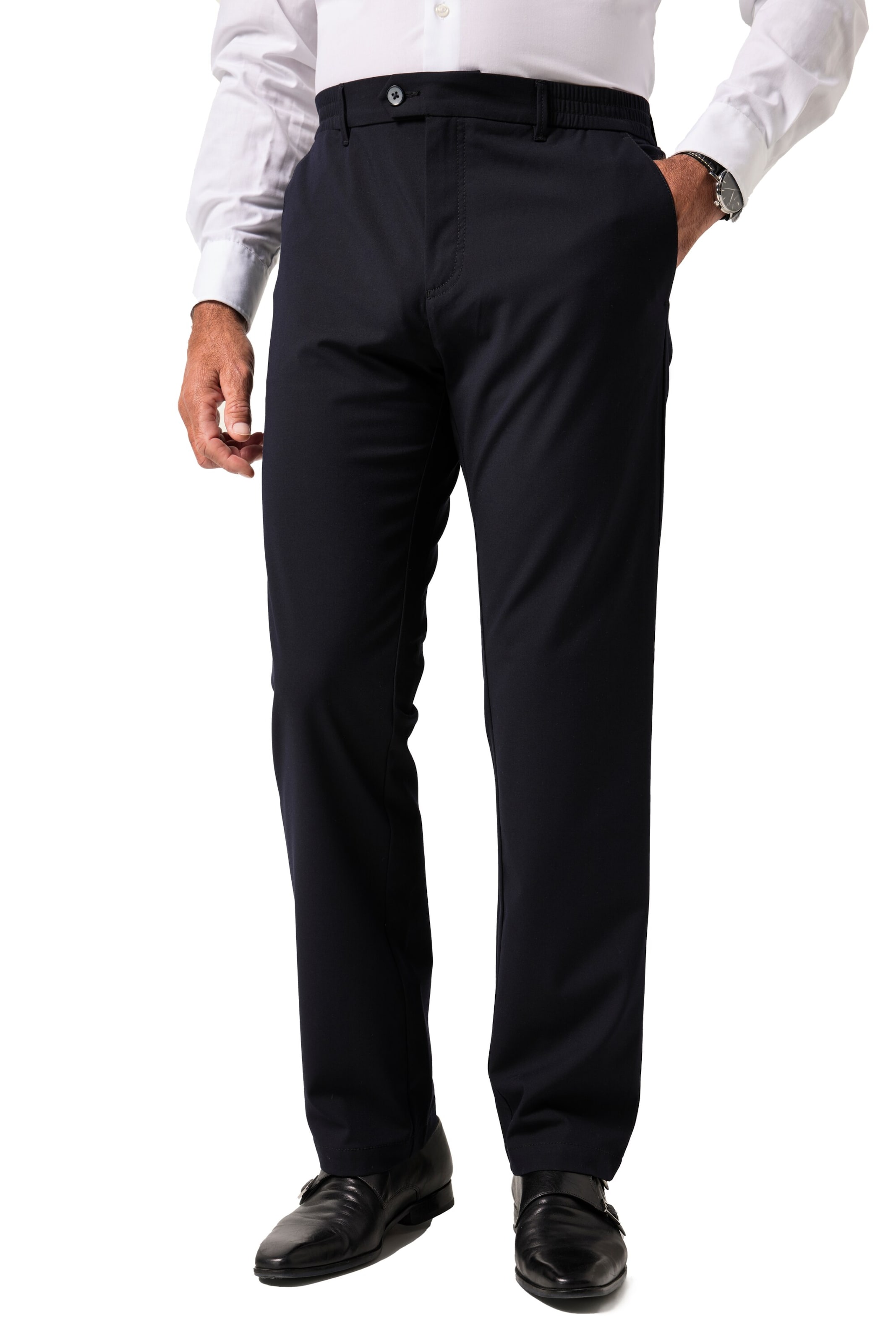 JP1880 Regular Chino in Blauw: voorkant