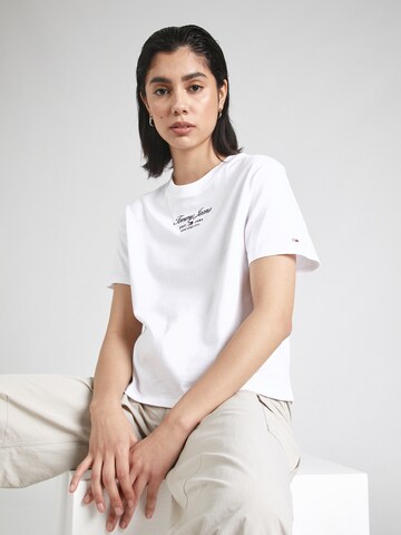 Tommy Jeans Μπλουζάκι 'ESSENTIAL 2+' σε λευκό: μπροστά