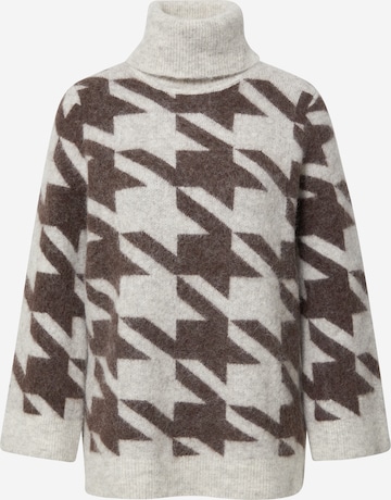 LA STRADA UNICA Sweater 'CAROLINA' in Brown: front