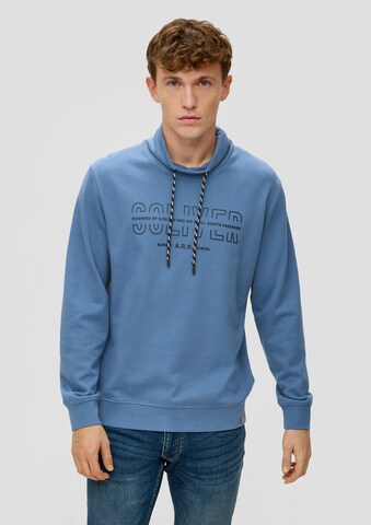 s.Oliver Sweatshirt in Blauw: voorkant