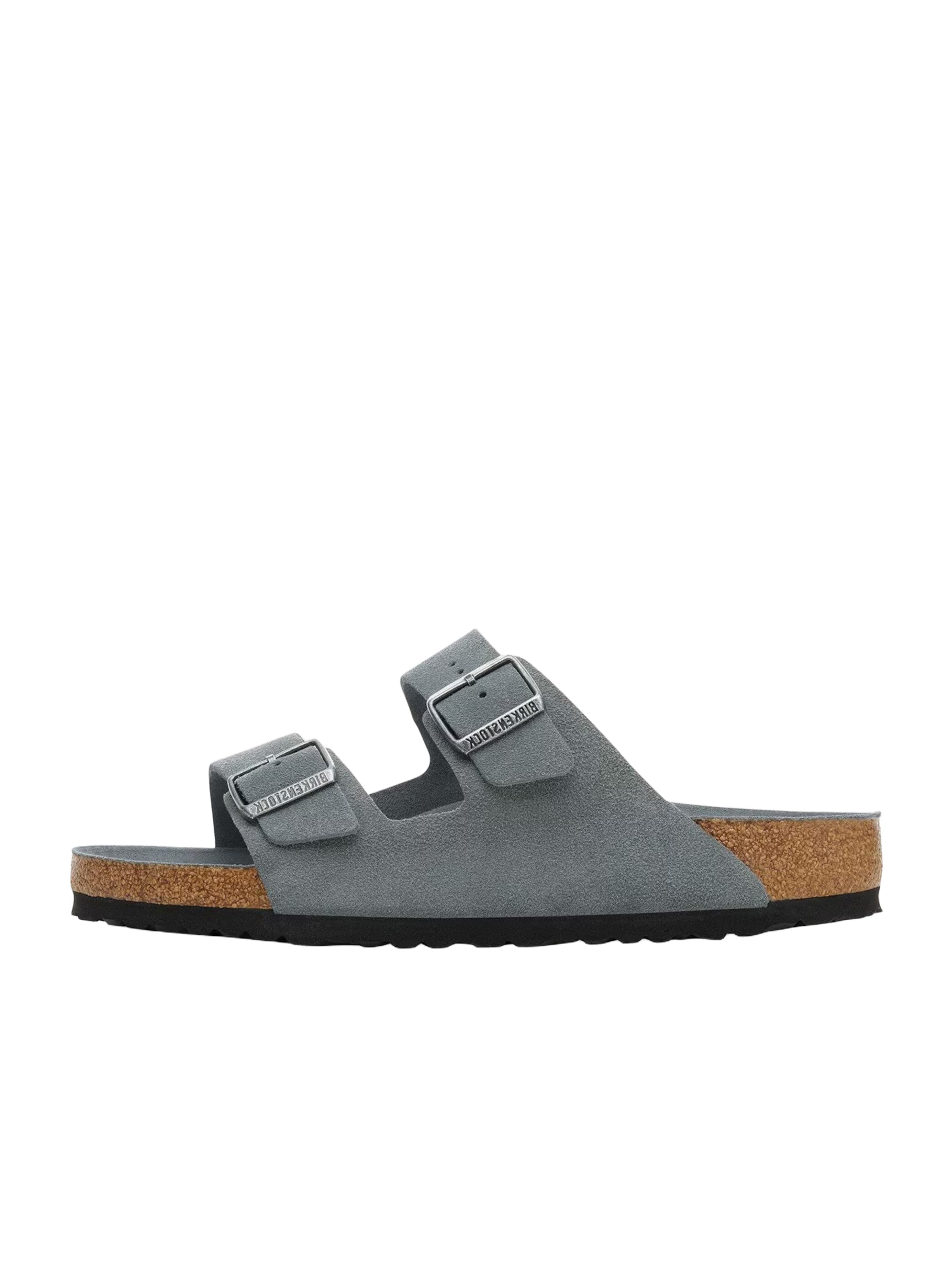 Zoccoletto 'Arizona' di BIRKENSTOCK in grigio: frontale