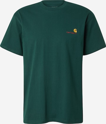 Carhartt WIP Särk 'American Script', värv roheline: eest vaates