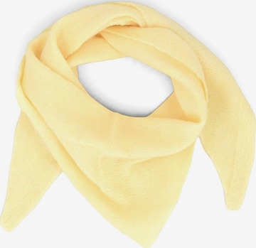 styleBREAKER Wrap 'Kleines Strick Dreieckstuch im Sophie Scarf Stil' in Yellow: front