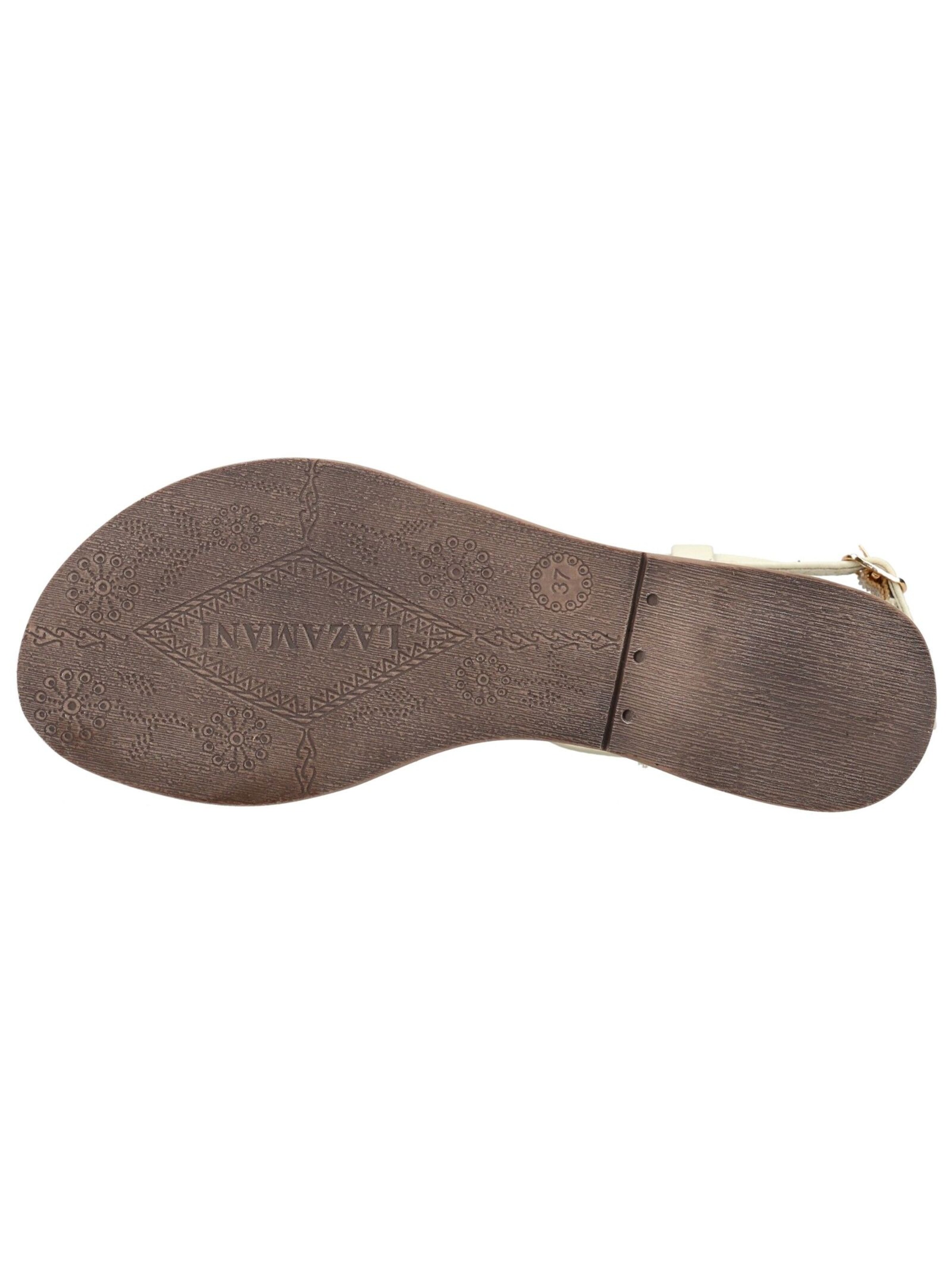 Tongs LAZAMANI en blanc