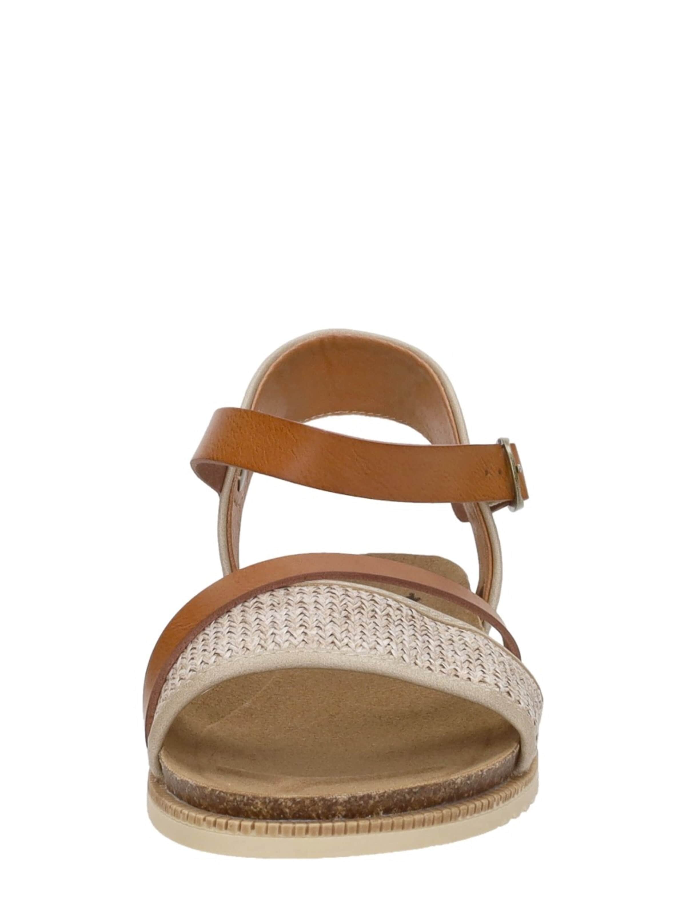 MUSTANG Sandal 'Sandalen Plat' in Beige