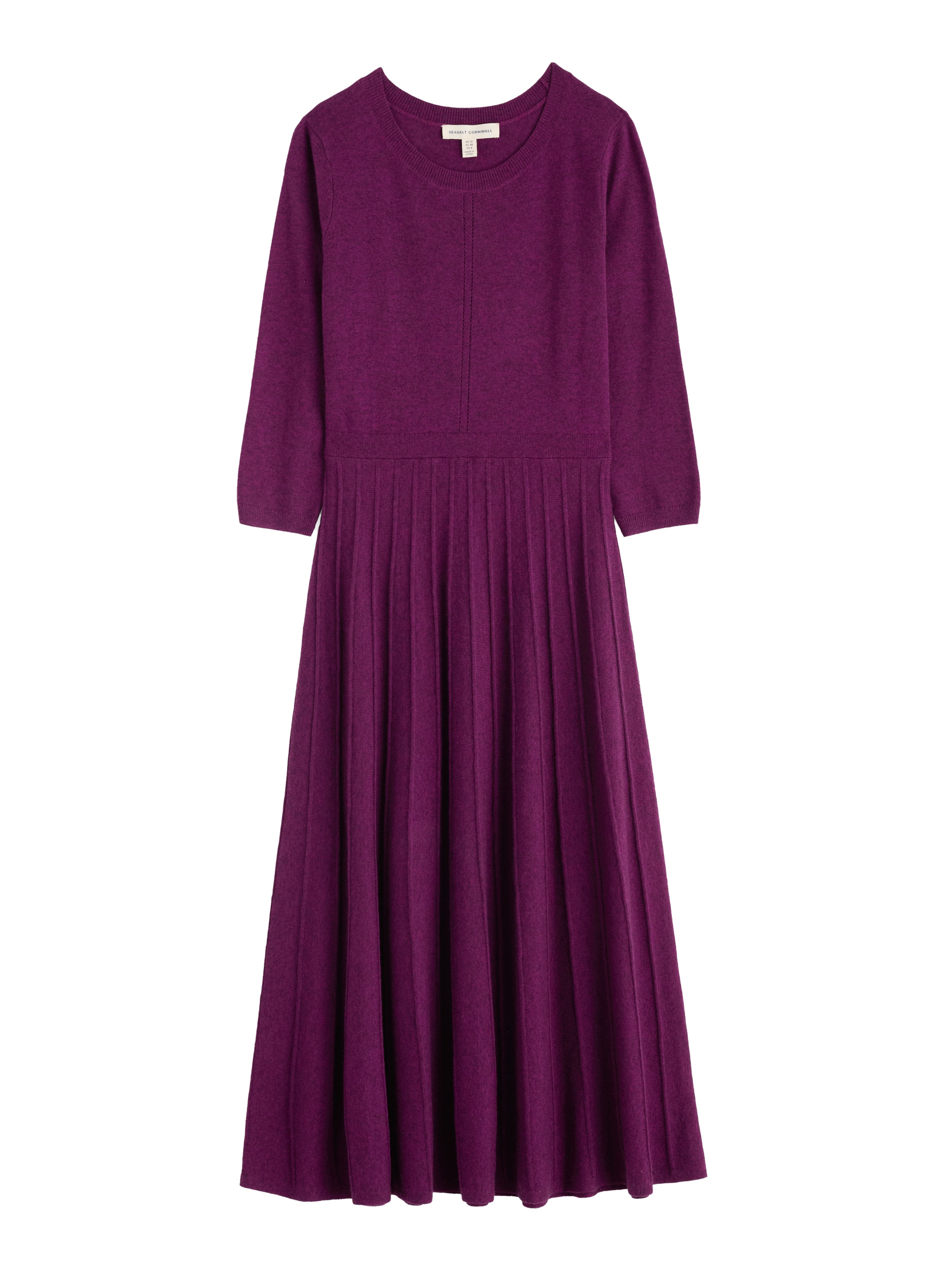 Seasalt Cornwall Úpletové šaty 'Folk Song' – fialová: přední strana