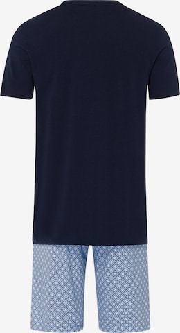 Hanro Pyjama kort ' Night & Day ' in Blauw
