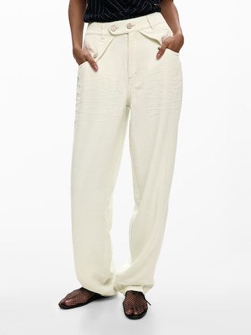 Regular Jean Desigual en blanc : devant