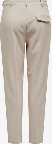 ONLY Regular Trousers with creases 'CORINNA' in Beige