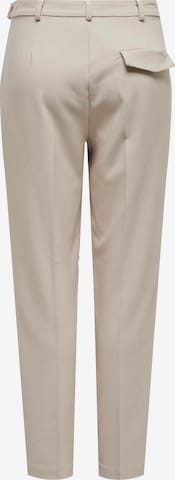 ONLY Regular Trousers with creases 'CORINNA' in Beige