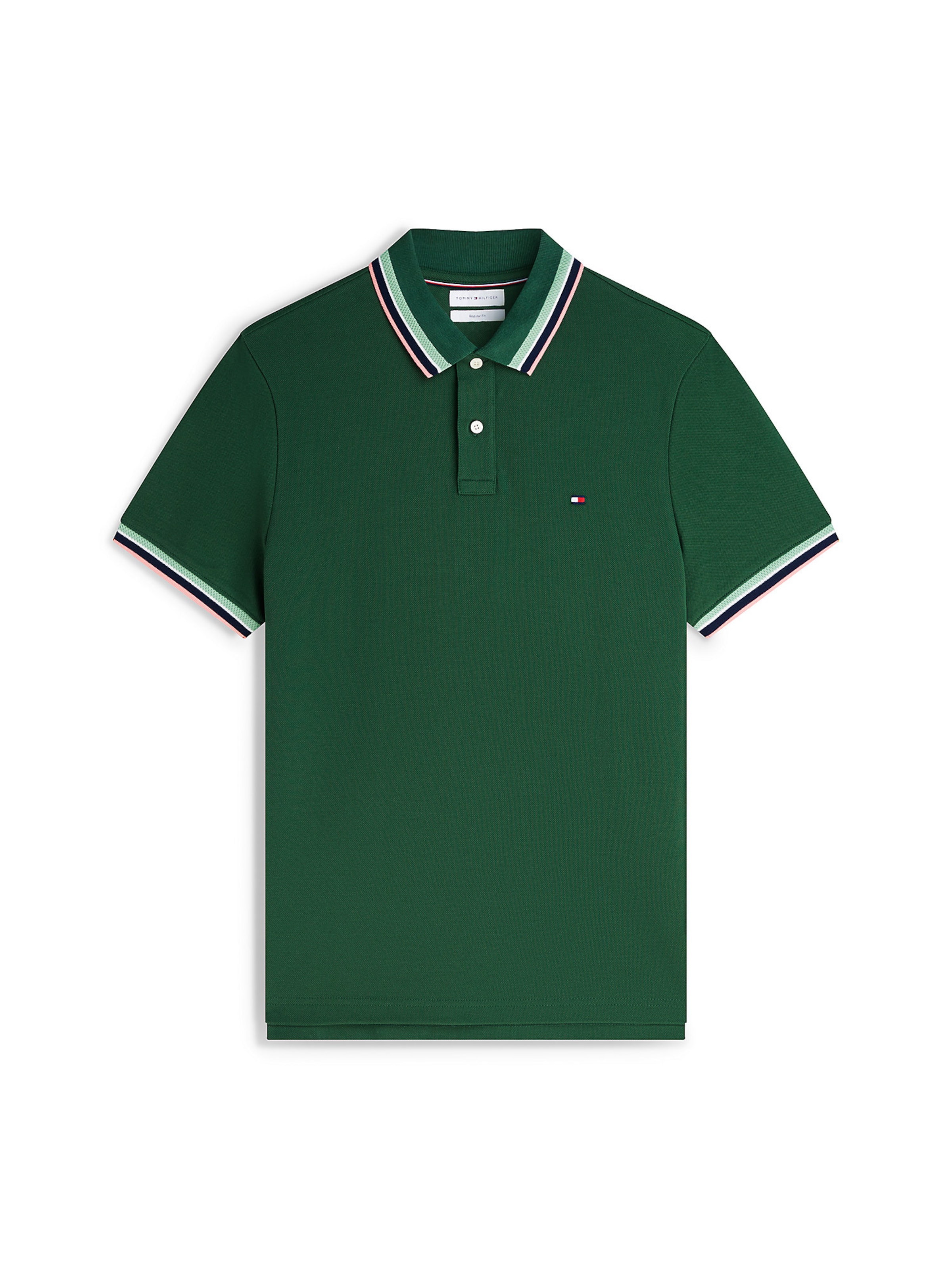 TOMMY HILFIGER Poloshirt in Grün: Vorderseite