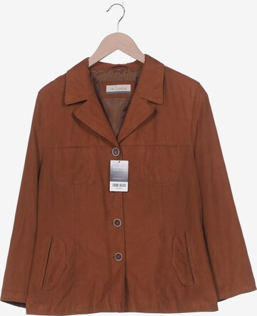 IN LINEA Jacket & Coat in XXL in Brown: front