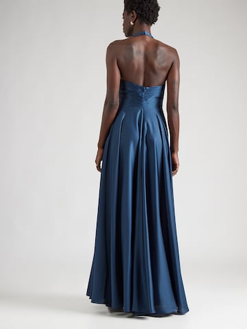 Abito da sera di mascara in blu