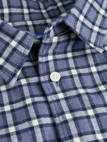 JACK & JONES Comfort fit Button Up Shirt 'Joshua' in Blue