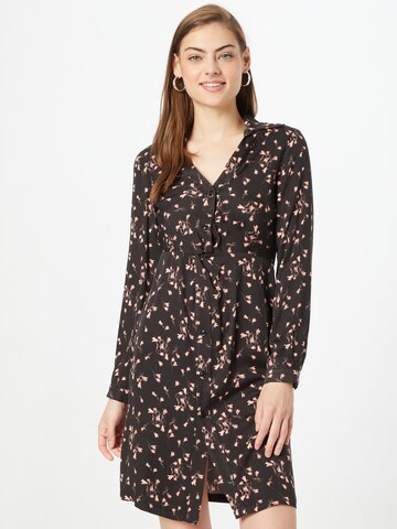 Robe-chemise Sisley en noir : devant