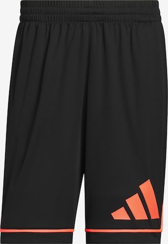 ADIDAS PERFORMANCE Sports trousers 'Basketball Badge Of Sport' in Black: front