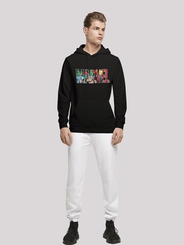 F4NT4STIC Sweatshirt 'Marvel Avengers Logo Character' in Zwart