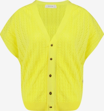 Cardigan 'Marika' Deeluxe en jaune : devant