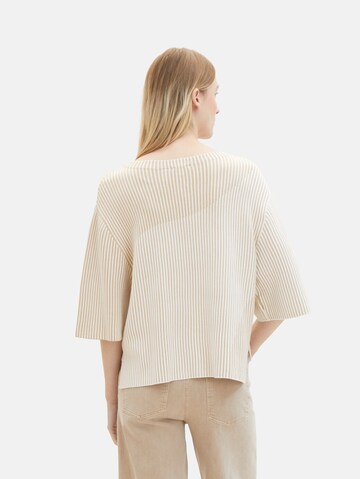 TOM TAILOR Pullover in Beige