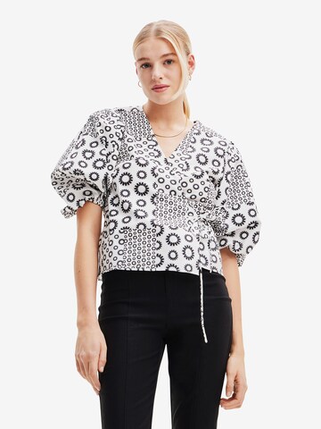 Camicia da donna di Desigual in bianco: frontale