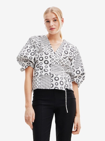 Desigual Blouse in Wit: voorkant