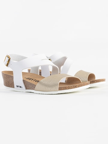 Bayton Sandalen met riem 'Reus' in Goud