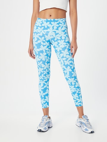 ROXY Skinny Workout Pants 'SEE THE GOOD' in Blue: front