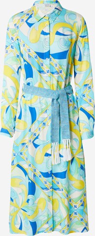 Robe-chemise Emily Van Den Bergh en bleu : devant