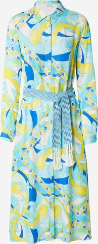 Emily Van Den Bergh Shirt Dress in Blue: front