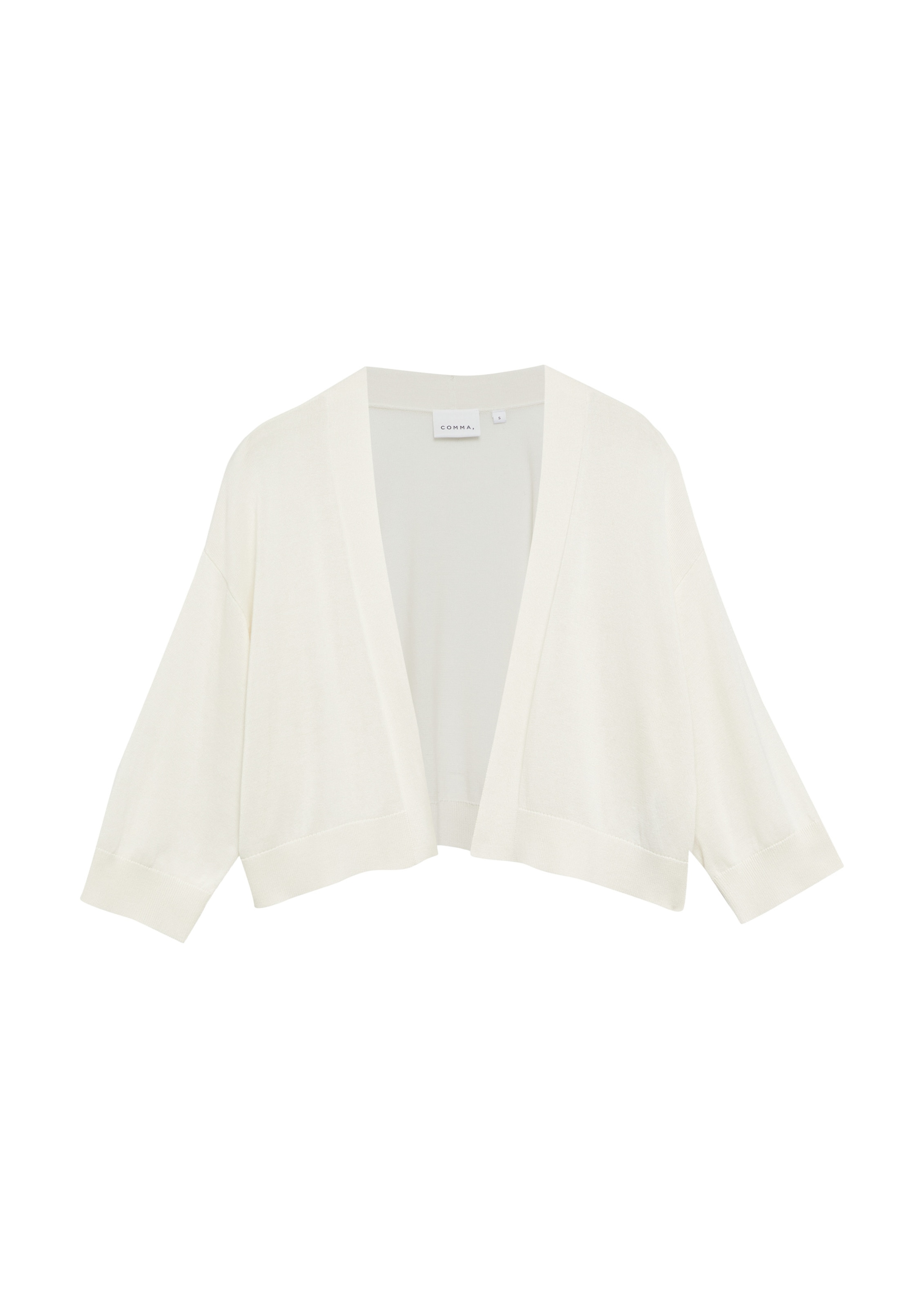 COMMA Knit cardigan in White: front