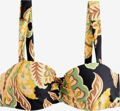 Bikinio viršutinė dalis iš Next, spalva – ruda / geltona / žalia / juoda, Prekių apžvalga