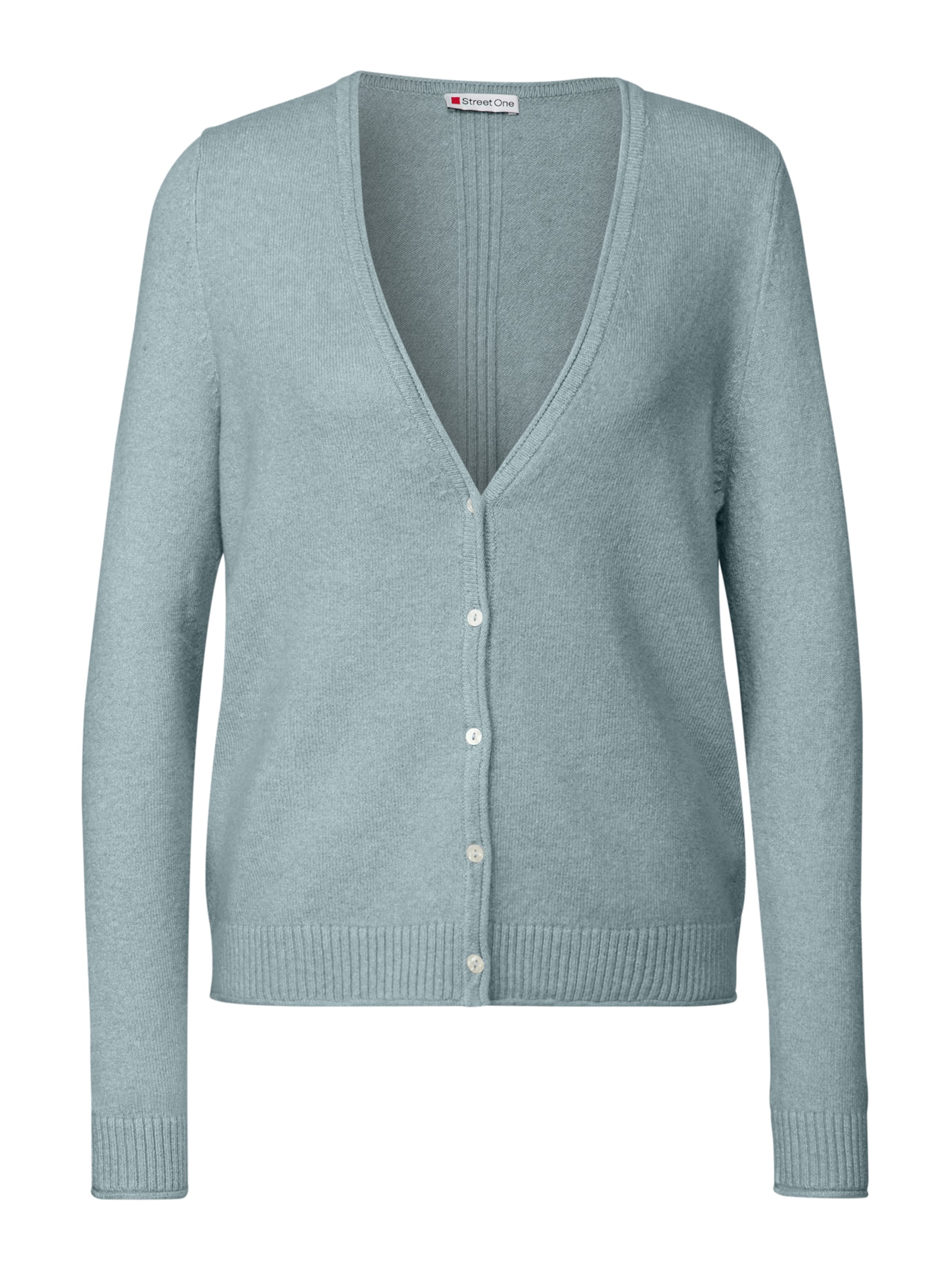 STREET ONE Knit Cardigan in Blue: front