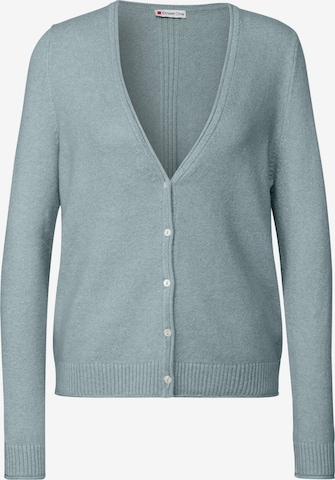 STREET ONE Knit Cardigan in Blue: front