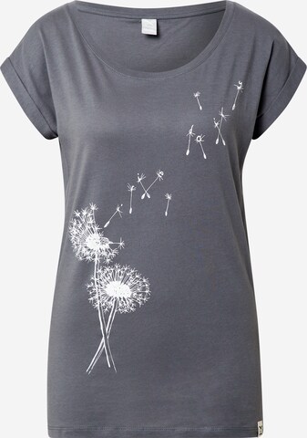 Iriedaily T-shirt 'Pusteblume' i grå: framsida