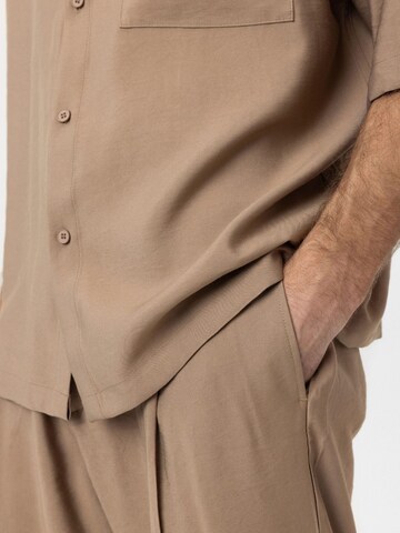 Antioch Comfort fit Button Up Shirt 'Ricardo' in Brown