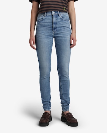 Skinny Jean G-Star RAW en bleu : devant