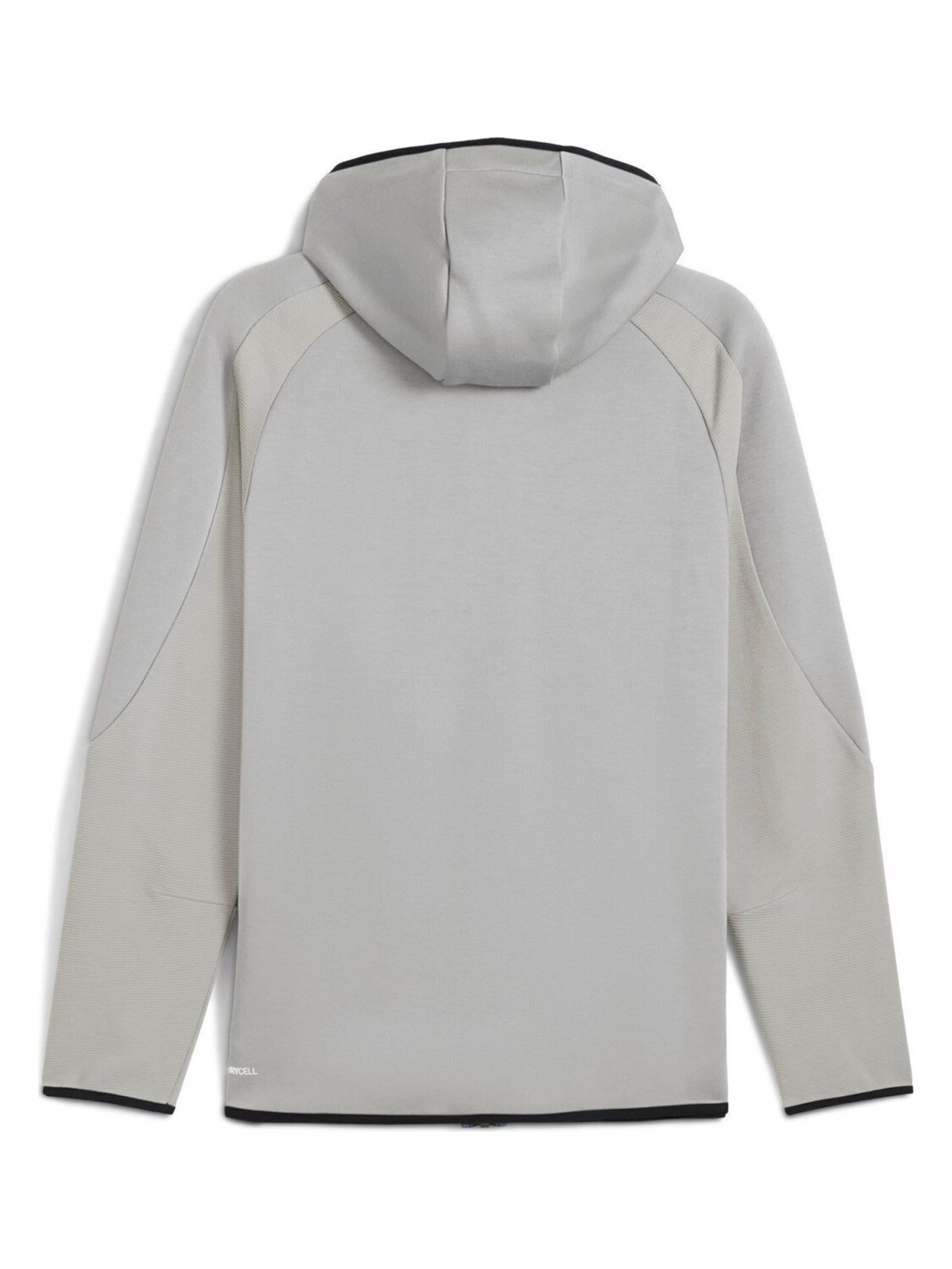 PUMA Sweatjacke 'Puma Evostripe Fz Hoodie Dk'‌‌‌‌ in Grau
