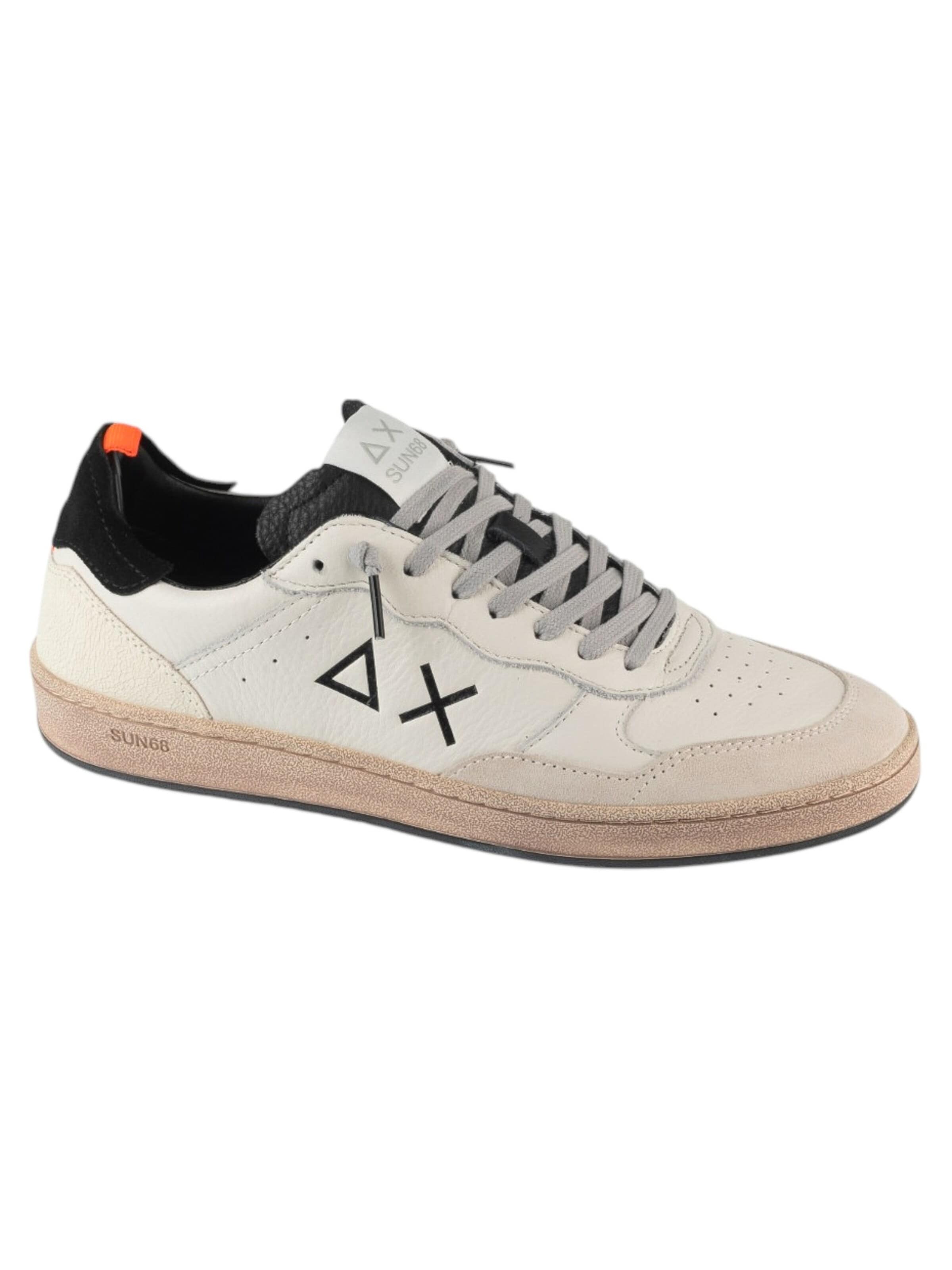 SUN68 Sneakers laag 'Urban Basket' in Wit: voorkant