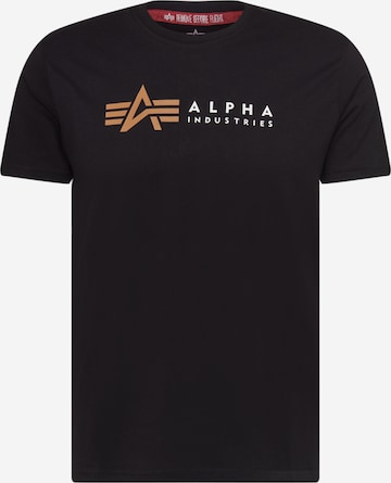 ALPHA INDUSTRIES T-Shirt in Schwarz: Vorderseite