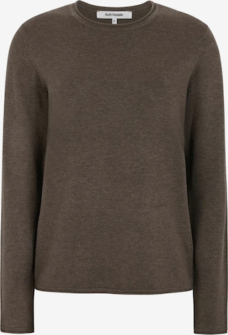 Pull-over 'Marla' Soft Rebels en marron : devant