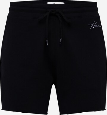 HOLLISTER Regular Pants in Black: front