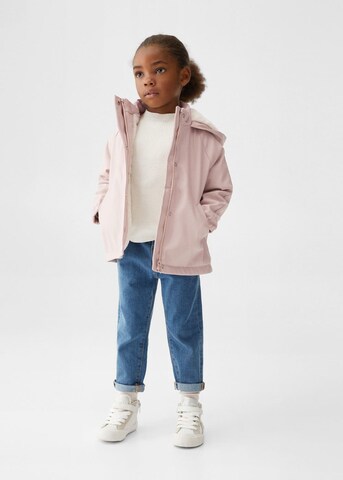 MANGO KIDS Between-Season Jacket in Pink