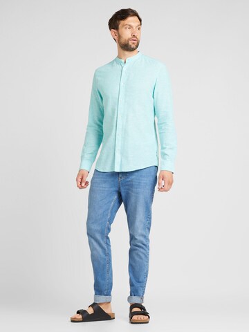 Only & Sons Slim fit Button Up Shirt 'ONSCAIDEN' in Blue