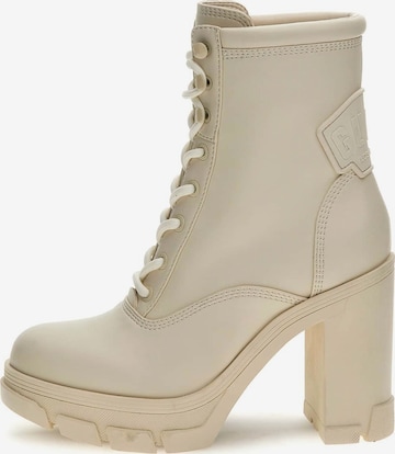 GUESS Lace-Up Ankle Boots 'Xennia' in Beige: front