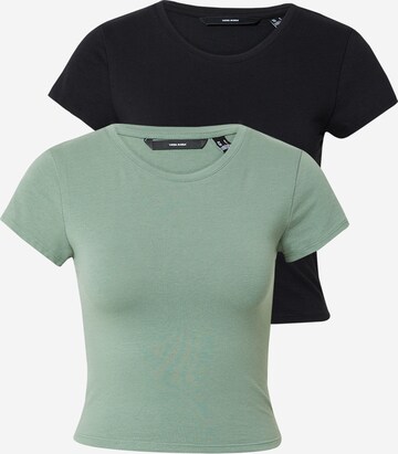 VERO MODA Shirt 'MAXI' in Groen: voorkant