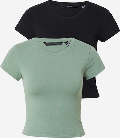 VERO MODA Skjorte 'MAXI' i pastellgrønn / svart, Produktvisning
