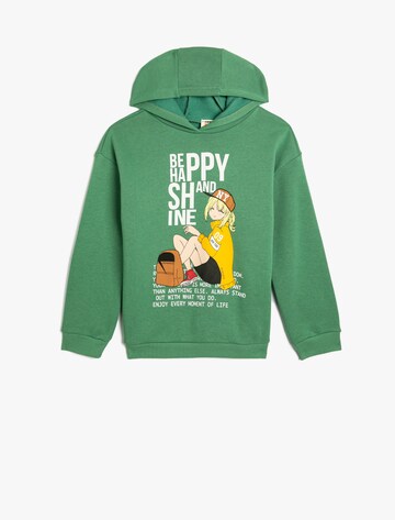 Koton Sweatshirt in Groen: voorkant